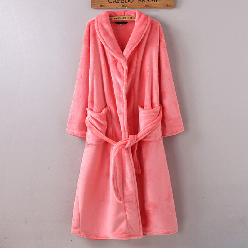 여성용 오렌지 잠옷 [두꺼워]