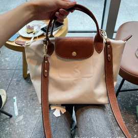 小号尼龙饺子包包女龙大容量妈咪轻便托特骧短柄斜挎配肩带