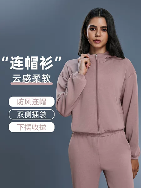 Autumn and Winter New Loose Cardigan Zipper Hooded Sweater Simple Lazy Casual Commuter Sports Jacket for Women DAW166