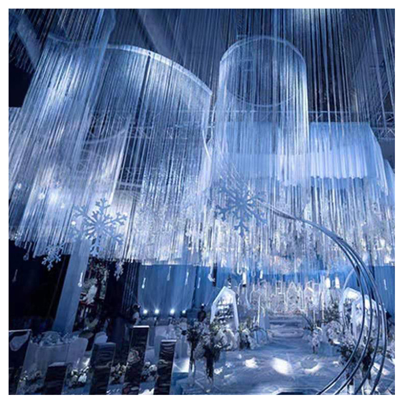 Hot Christmas ornaments 3 meters wide 1 meter high and extended wedding silver thread curtain, Hotel partition curtain wholesale
