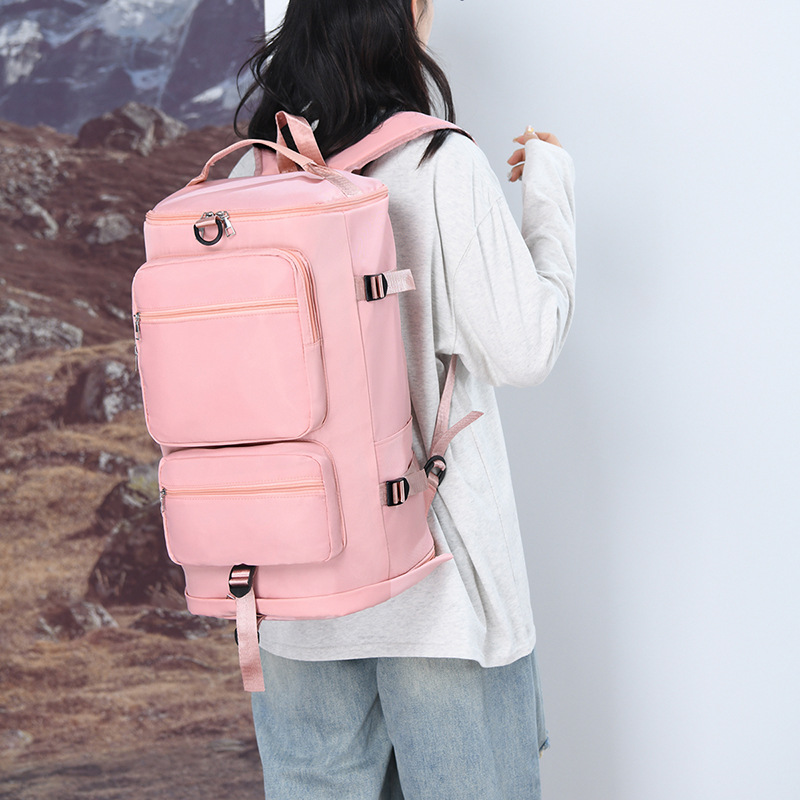 Nueva bolsa de viaje de corta distancia, mochila de viaje ligera de gran capacidad, almacenamiento de equipaje, separación de seco y húmedo, bolsa de yoga de fitness