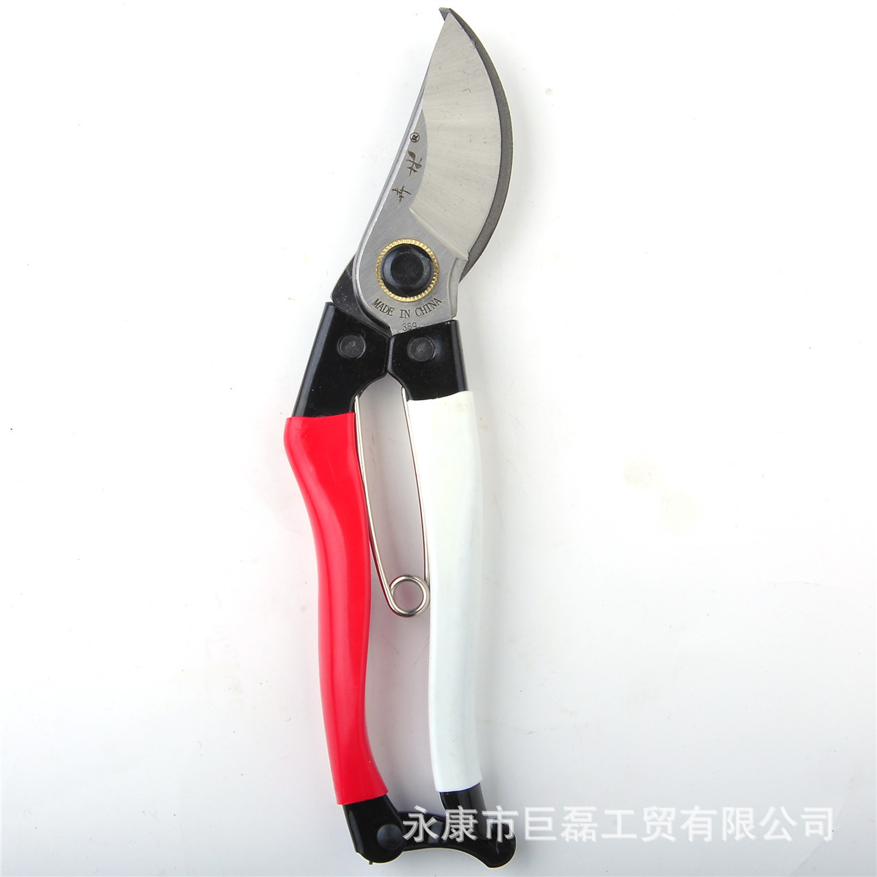 佐千藤168果树花卉修枝剪 红白金属柄园艺剪枝手剪 柑橘采摘剪刀