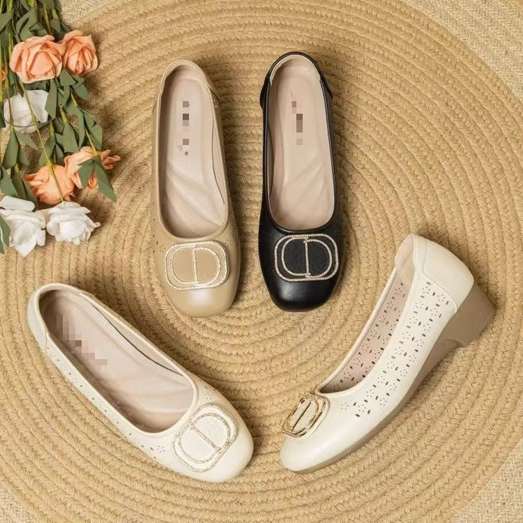 2026 nuevos zapatos de mediana edad cómodos con suela blanda, zapatos de cabeza cuadrada, zapatos casuales cómodos con suela blanda