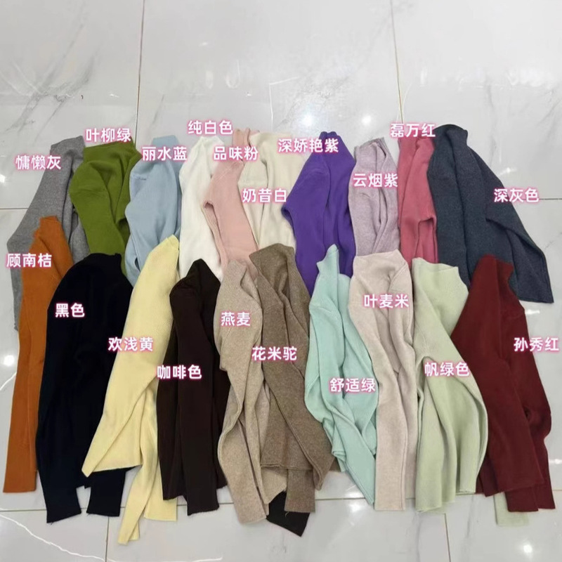 YUNSHU Soft Waxy Multicolor Half-turtleneck Angora Solid Color Long-sleeved Sweater Top Slim-fit Base Sweater Women YUNSHU Soft Waxy Multicolor Half-turtleneck Angora Solid Color Long-sleeved Sweater Top Slim-fit Base Sweater Women