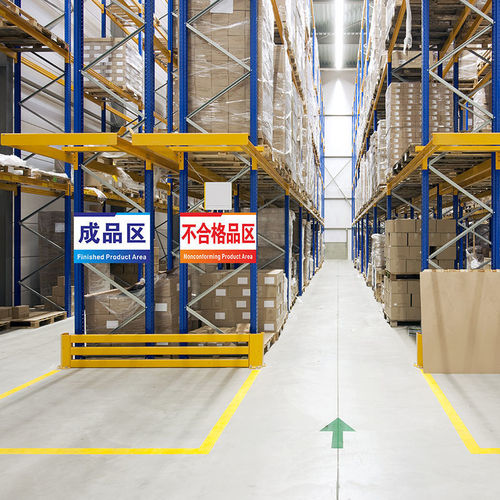 Factory production workshop partition sign warehouse signage area division reminder sign finished product area advertising hang tag hanging