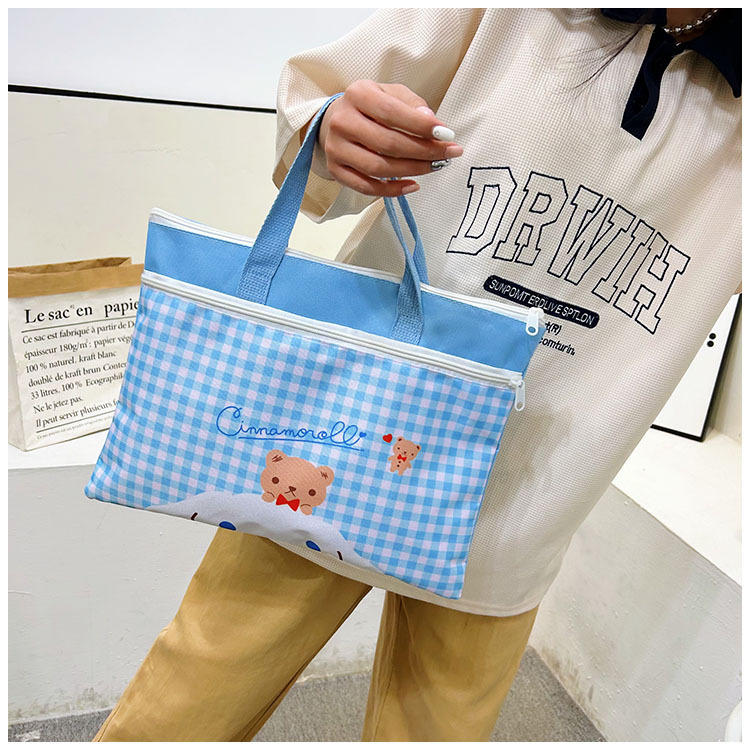 The new Spring 2024 Stardelo minimalist cartoon large-capacity student handbag, study materials and tutorial bag undefined