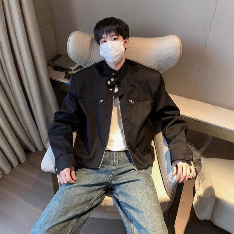 Feeling Shoulder Pad Short Functional Jacket Men's Spring and Autumn Niche American Style High Street Fashion Brand Vibe Fan Car Jacket Feeling Shoulder Pad Short Functional Jacket Men's Spring and Autumn Niche American Style High Street Fashion Brand Vibe Fan Car Jacket
