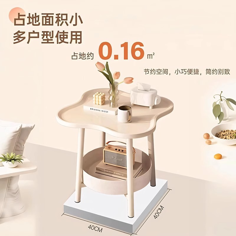 Diseño de mesas de cabezal de cama nicho dormitorio doméstico de alquiler de estilo explosivo 2025, cabezal de cama creativa con un pequeño lado de varios estantes image 4