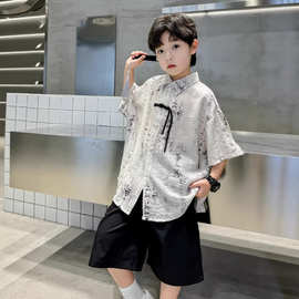 男童汉服套装2026新款中式儿童唐装中国风潮男孩古装日常可穿夏季