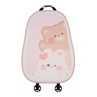 Car Pillow Long Sitting Not Tiring — Waist support - honeycomb-care-bear-rabbit-cushion-backrest