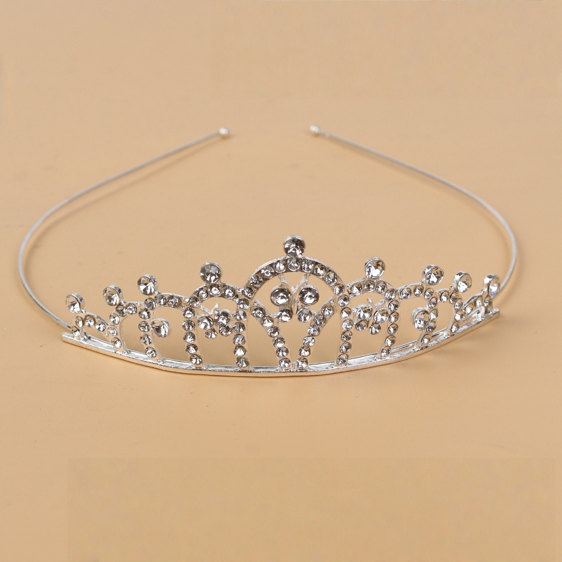 Princesa de cristal coreana corona de novia diamante de cristal anillo de cabello estudio de fotos accesorios para el cabello vestido de boda