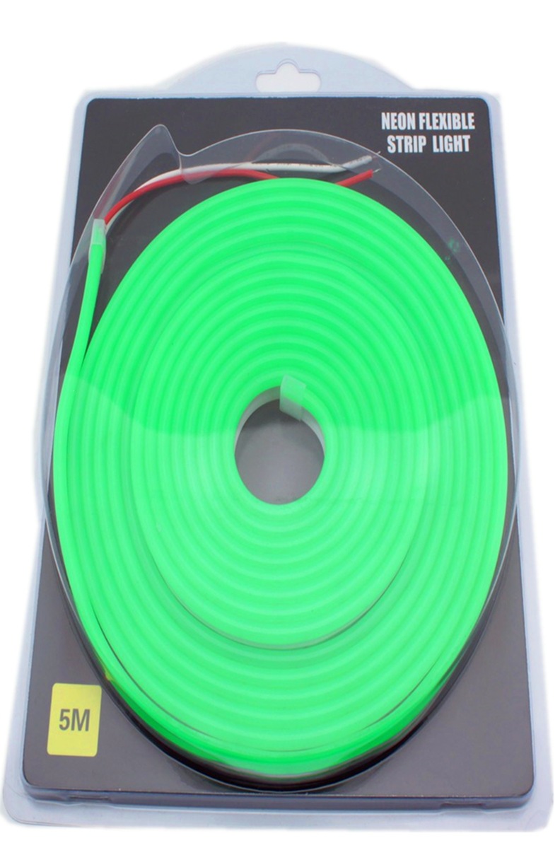 Waterproof 5M LED Kit 511 Flexible Strip Light 2835 SMD Neon Glow Letter Indoor Ambiance Dimmable