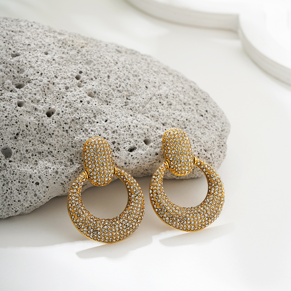 15g Weight Copper Ear Needle Material Hoop Earrings Classification 1 Pair Quantity Daily, Street Occasion Copper Material Geometric Pattern All Seasons Season Women's Gender Polished Finish Plating Design Simple Style, Classic Style Style 1 Pair Simple Style Classic Style Geometric Plating Copper Hoop Earrings 16