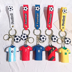 サッカーカップジャージ人形キーホルダーファンギフトお土産ロナウドワールドカップペンダント