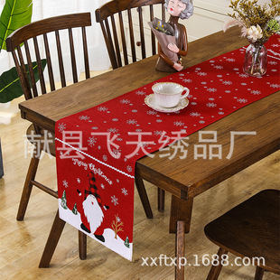 New Christmas Table Flag Thanksgiving Table Cloth Coffee Table Cloth Santa Claus Fabric European-style Simple Table Flag Table Cloth Coffee Table