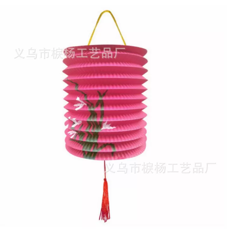 中秋节卡通影仪纸灯笼国庆节福字风琴灯笼纸灯笼装饰传统手提灯笼