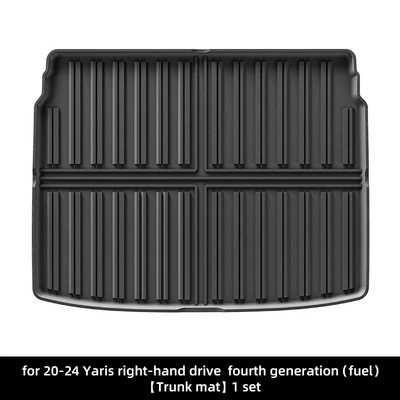 Trunk Mat | Cross-Border - 20-24-toyota-yaris-fourth-generation-right-hand-drive-fuel-tank-mat-japan-black