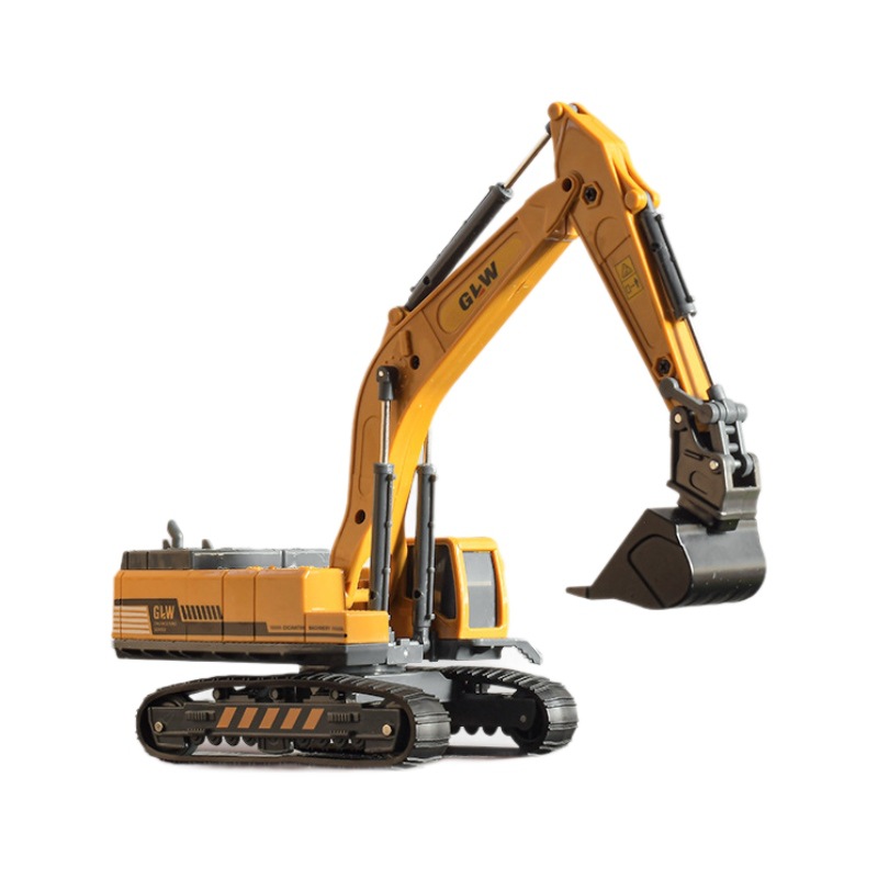 子供の合金の掘削機の子供の工事の車のセットの小さい掘削機の掘削機のクレーンのシミュレーションの模型の男の子のおもちゃ