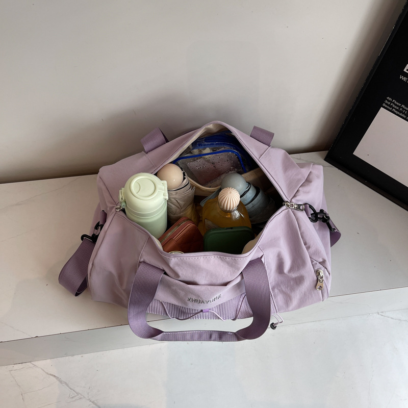 Bolsa de ejercicios, bolso de hombro de moda, bolso de mano, bolso de viaje corto, bolso de equipaje ligero de gran capacidad para mujeres