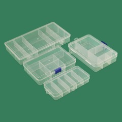 多格五金部品分格箱蓋付き固定格プラスチック箱路亜餌アクセサリー工具箱漁具収納箱