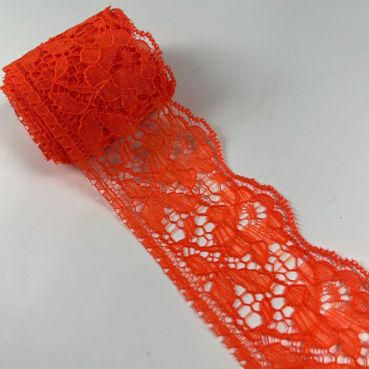 Suministro directo de fábrica 6cm encaje ropa textil para el hogar falda collar accesorios encaje color no elástico material de poliéster al por mayor