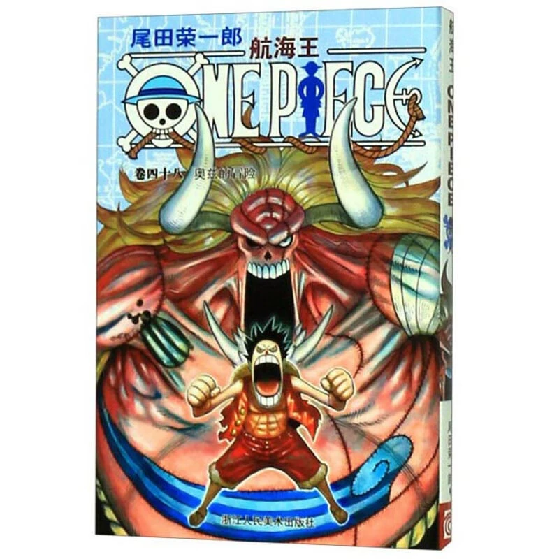Подлинная манга-серия One Piece 1-108, аниме с горячей кровью, японский комикс, двумерная японская анимация