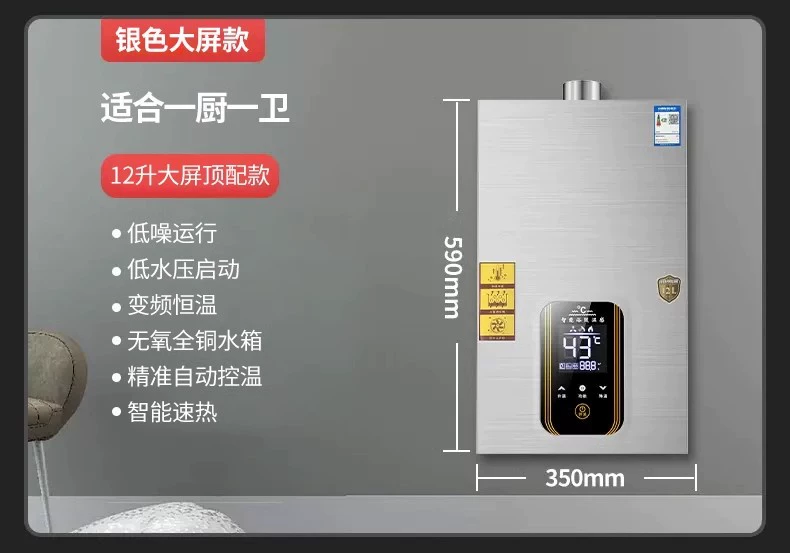 Оптовый газовый водонагреватель HP Mrs. Natural Gas, газовый, мебельный, сжиженный газ, мощный, балансный, 16 л
