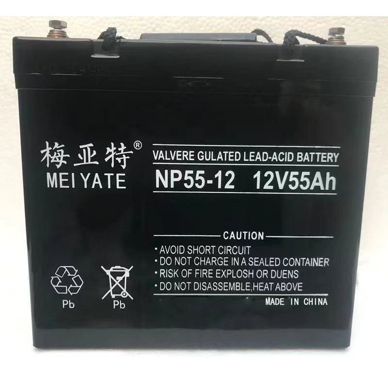 梅亚特NP12-55Ah铅酸免维护胶体蓄电池12V55AH适用于通信机房设备