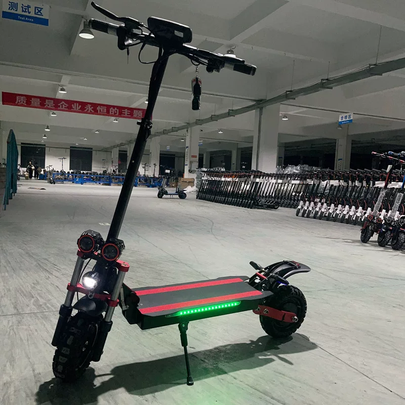 Foldable electric shock-absorbing scooter for adults