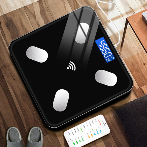 Smart body fat scale rechargeable electronic scale manufacturer household human body scale Bluetooth adult fat scale weighing meter