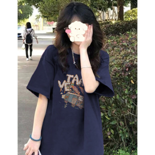 Retro Short-Sleeved Nursing T-Shirt 2025 New Summer Postpartum Hot Mom Confinement Period Loose Breastfeeding Cotton Top