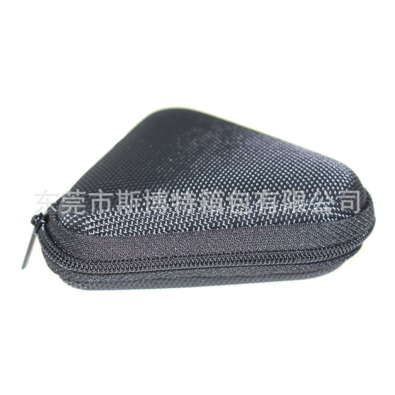 三角耳机包蓝牙耳机收纳包硬质防水拉链包EVA收纳盒