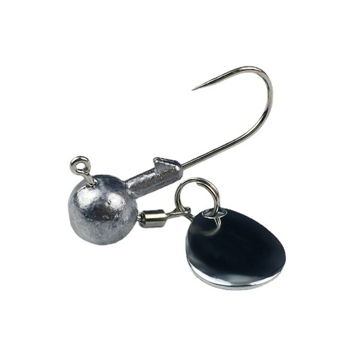 Weihe round spherical lead head hook 2g 4g high carbon steel hook lead head hook with sequin fish hook lure sequins