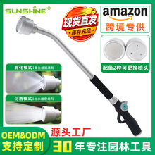 大流量园艺喷枪农业大棚育苗灌溉水枪可拆卸锌合金雾化花洒2喷头