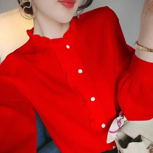 2024 New Spring and Autumn Plus Size Women's Long Sleeve Shirt Women's Korean Style Fashion Loose Blouse Women's Stylish Top