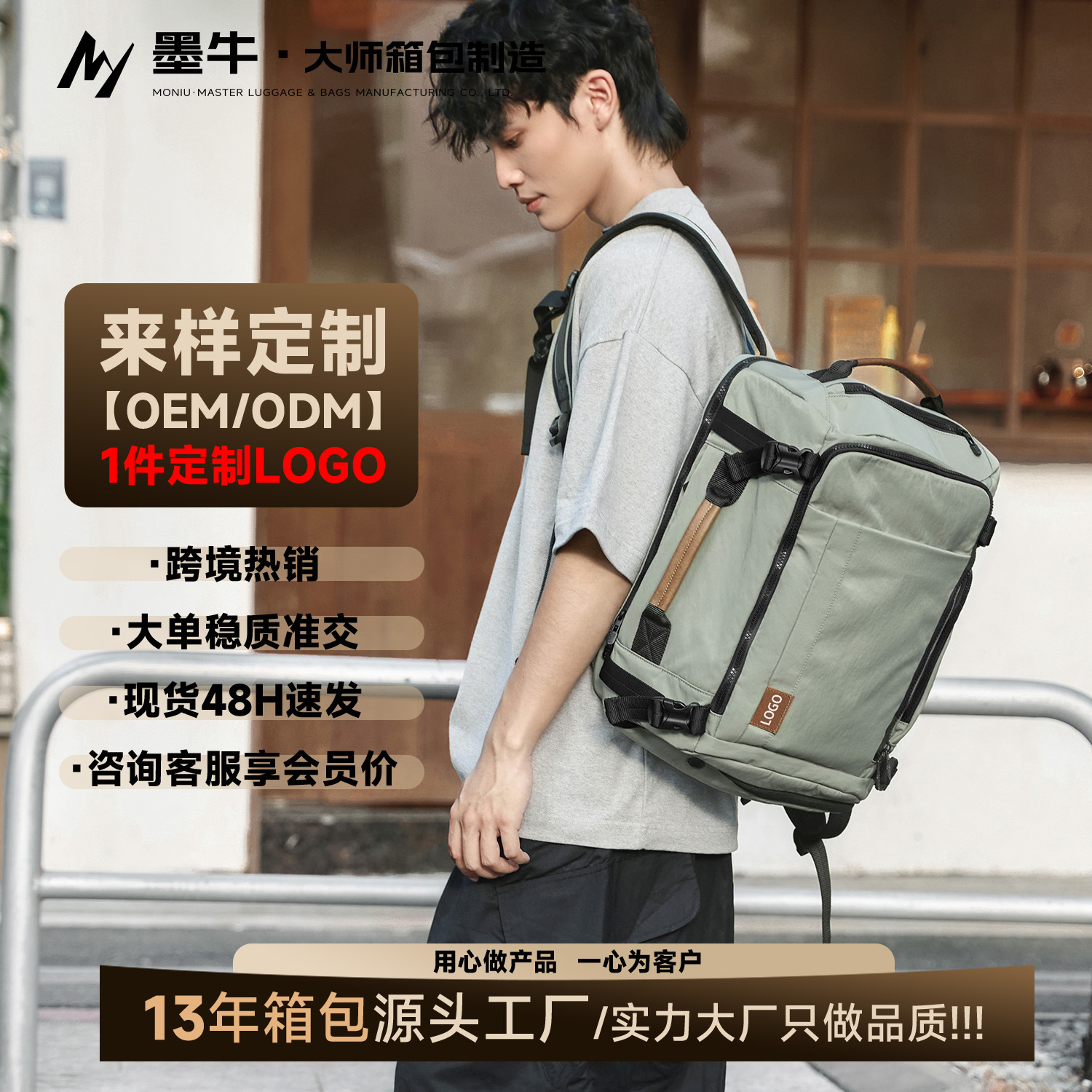 Capacious backpack for traveling for men and women