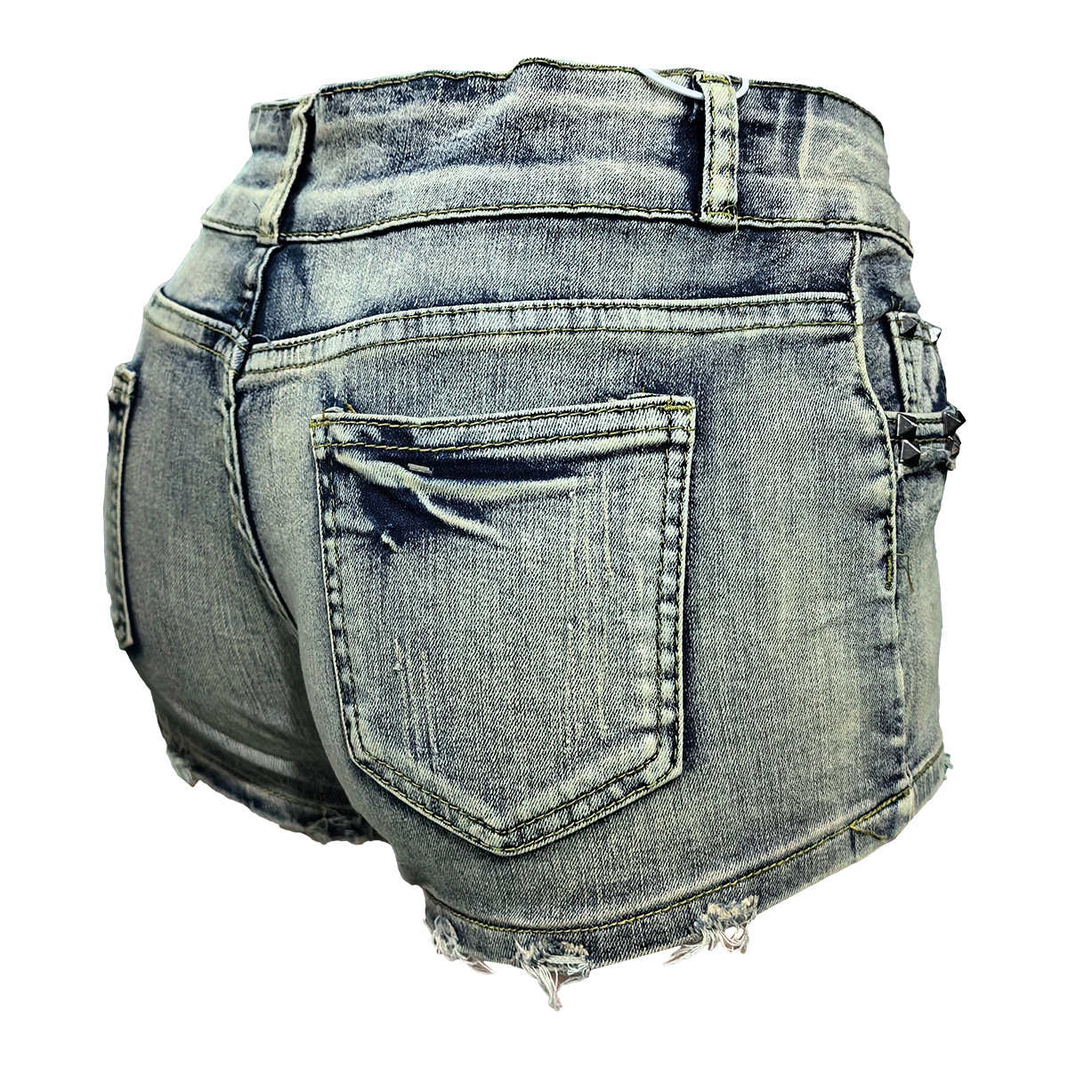 Women's Daily Streetwear Solid Color Shorts Pocket Jeans display picture 8
