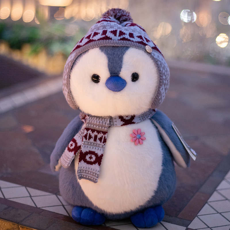 ハルビンの文化的で創造的な小さなペンギン人形ぬいぐるみかわいい人形睡眠枕小さな人形子供|undefined
