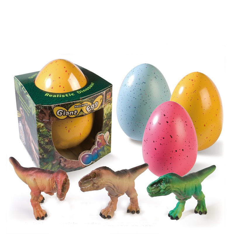 Simulación de gran tamaño divertido deformación dinosaurio huevo expansión huevo dinosaurio modelo animal juguete educativo para niños huevo de incubación