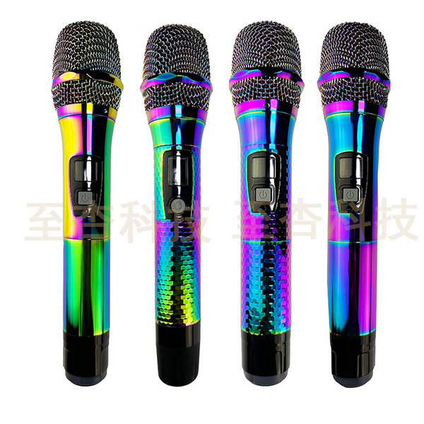 Wireless colorful universal microphone with accessories