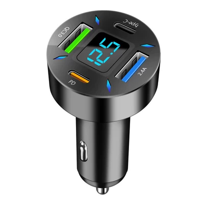 charger factory outlet, Mobil şarj cihazları - black-c177-four-pd-qc30-type-c-24aopp-bag