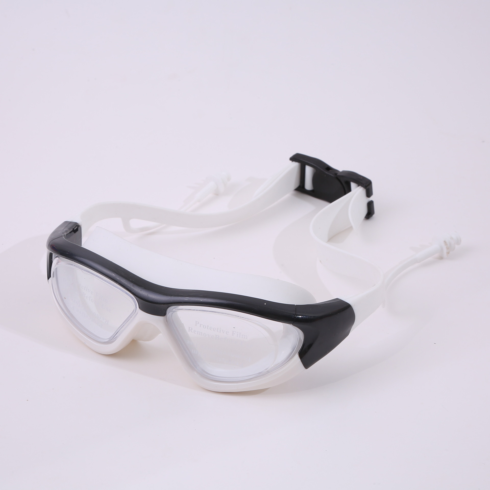Juego de Gafas y Gorro de Natación para Niños de Policarbonato Impermeable y Antiempañante