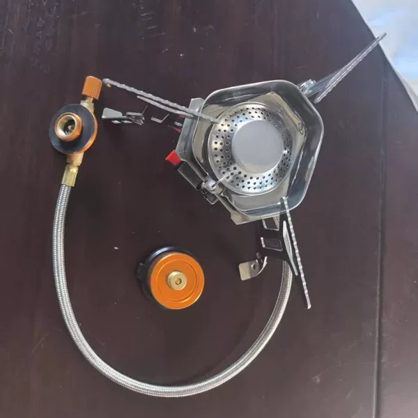 Cross-Border Camping Split-Type High-Burning Single-Head Portable Windproof Stove Mountaineering Outdoor Set for Alpine Use