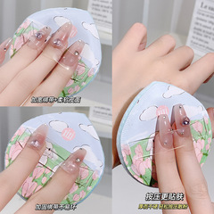 xixi定妝粉撲植絨氣墊絨面散粉蜜粉粉餅專用化妝粉撲加厚不易吃粉