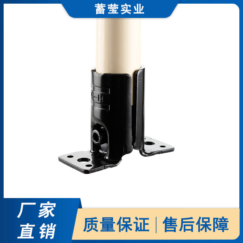 厂家供应 电泳线棒连接件镀黑锌精益管复合管接头HJ-18