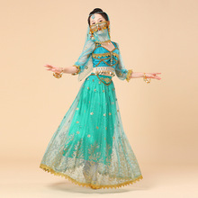 印度舞女儿童六一幼儿演出服装西域舞姬沙漠公主舞蹈服民族舞表演