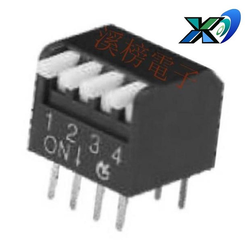 4位拨动开关  4位指拨开关  四位拨动开关  侧拨4位拨码开关四位