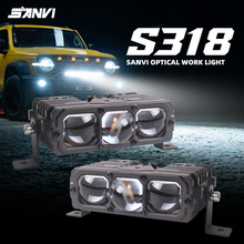 SANVI S318��Բ��ѧ������LED˫͸����Ƹ�դ������Ħ�е綯����