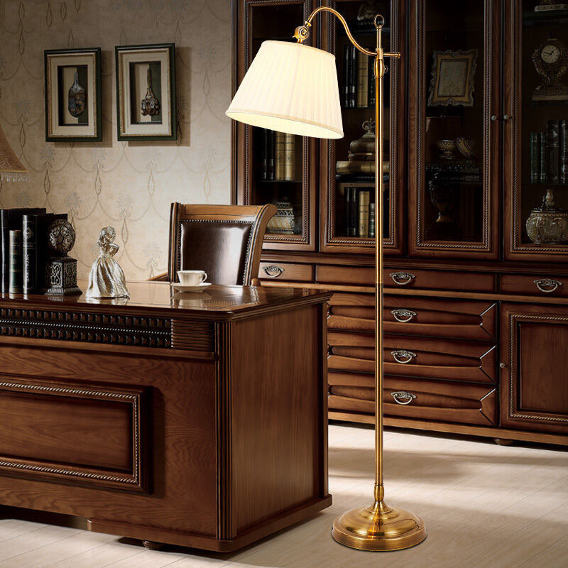 American country retro floor lamp creative remote control LED bedroom bedside lamp simple warm living room cross-border generation