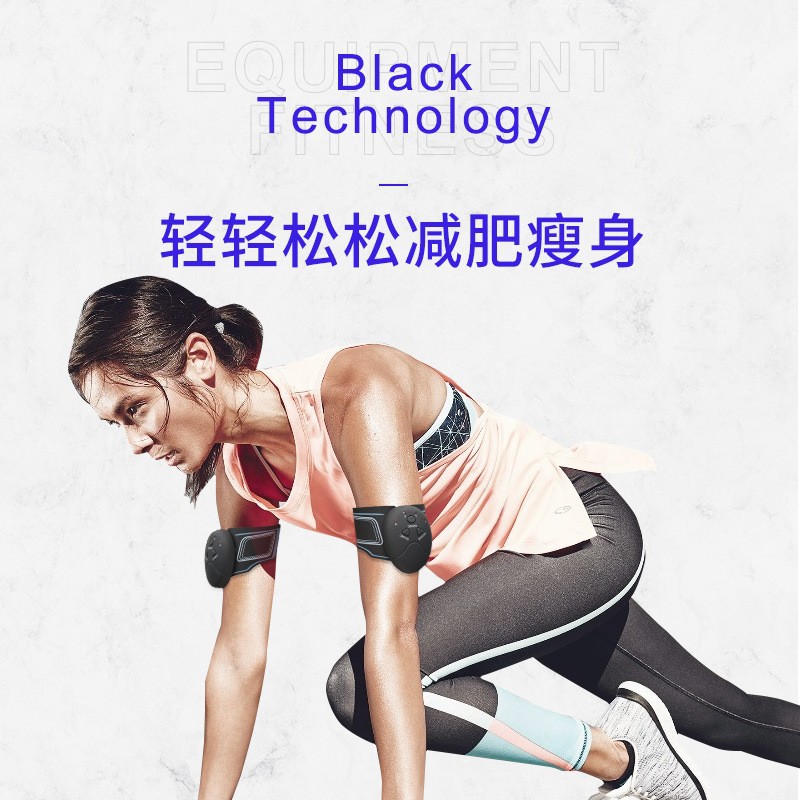 EMS inteligente nuevo ocho piezas abdominal músculo fitness pérdida de peso hogar perezoso vientre parche pantalla digital recargable vientre fitness instrumento